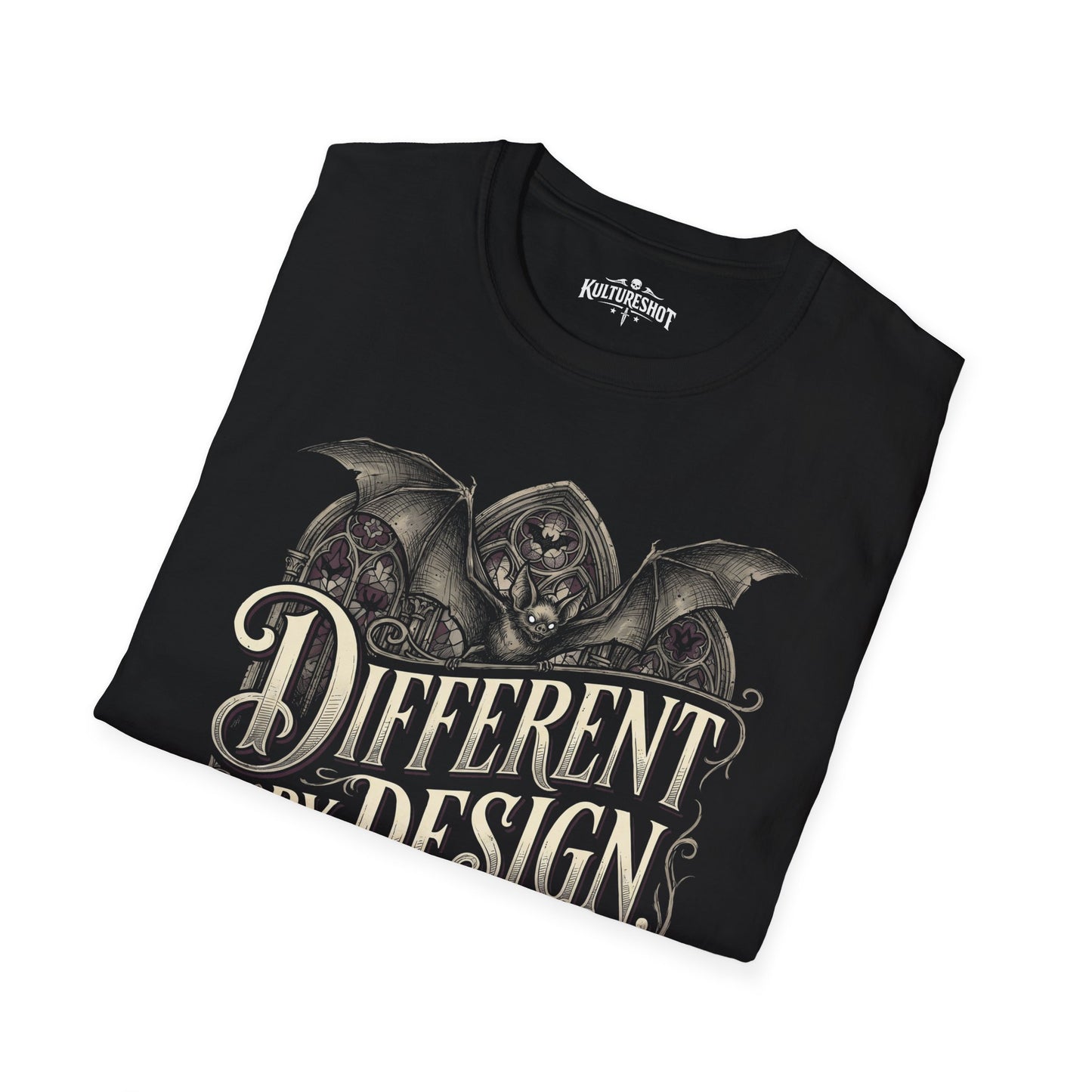 Black t-shirt with kultureshot logo