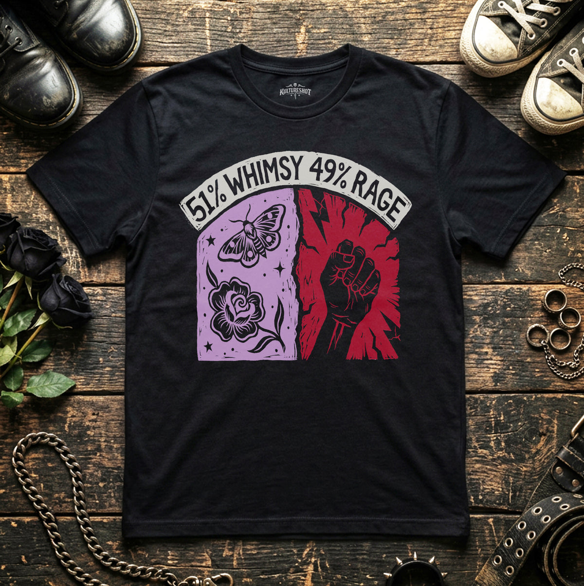 51% Whimsy 49% Rage T-Shirt